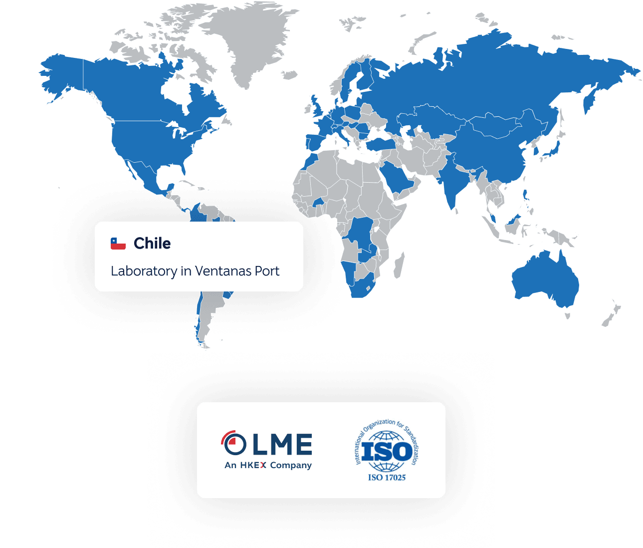 Global map of laboratory locations